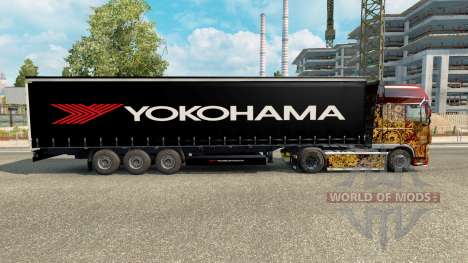 Скин Yokohama на полуприцеп для Euro Truck Simulator 2
