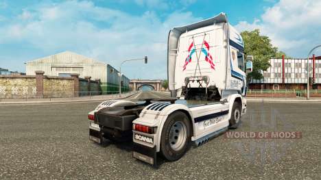 Скин Hovotrans на тягач Scania для Euro Truck Simulator 2