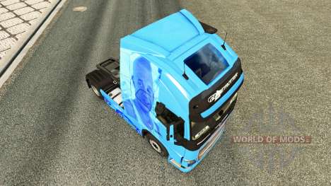 Скин Paul Walker R.I.P. на тягач Volvo для Euro Truck Simulator 2