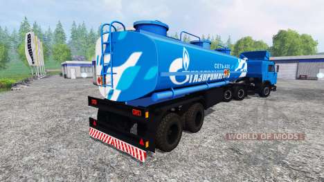 КамАЗ-54115 Газпром нефть v2.0 для Farming Simulator 2015