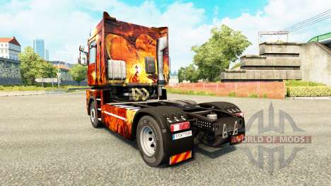 Скин Fantasy War на тягач Renault для Euro Truck Simulator 2