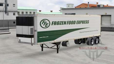 Скин Frozen Wood Express на полуприцеп для American Truck Simulator