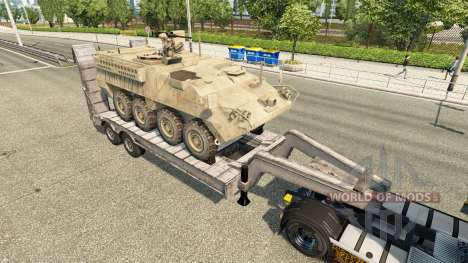 Полуприцепы с военной техникой v1.6 для Euro Truck Simulator 2
