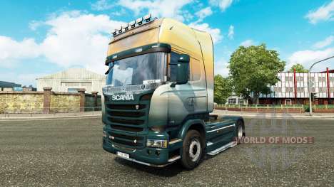 Скин Angels Sky на тягач Scania для Euro Truck Simulator 2
