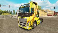 Скин Flower Girl на тягач Volvo для Euro Truck Simulator 2