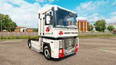 Скин Massey Ferguson на тягач Renault Magnum для Euro Truck Simulator 2
