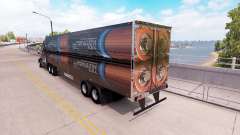 Сборник 3D скинов на полуприцеп для American Truck Simulator