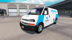 Скин Telmex на тягач Chevrolet Express 3500 для American Truck Simulator