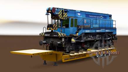 Полуприцепы с железнодорными составами v1.6.1 для Euro Truck Simulator 2