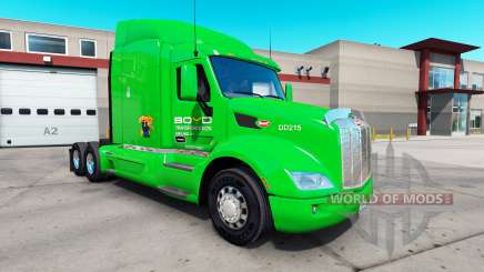 Скин Boyd Transportation на тягач Peterbilt 579 для American Truck Simulator
