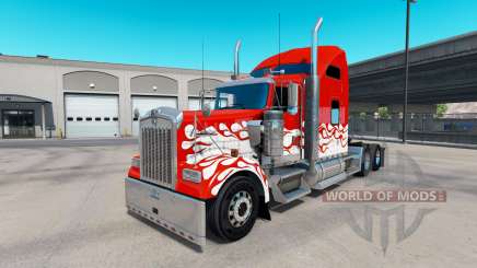 Скин Inferno на тягач Kenworth W900 для American Truck Simulator