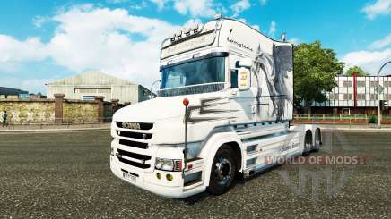Скин White Dragon на тягач Scania T для Euro Truck Simulator 2