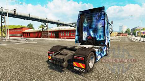 Скин Space Nature на тягач Volvo для Euro Truck Simulator 2