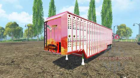 Полуприцеп-скотовоз США для Farming Simulator 2015