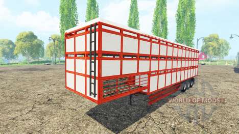 Полуприцеп-скотовоз v1.1 для Farming Simulator 2015