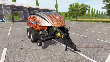 New Holland BigBaler 1290 flame для Farming Simulator 2017