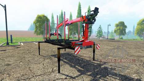 Лесовозная платформа с манипулятором для Farming Simulator 2015