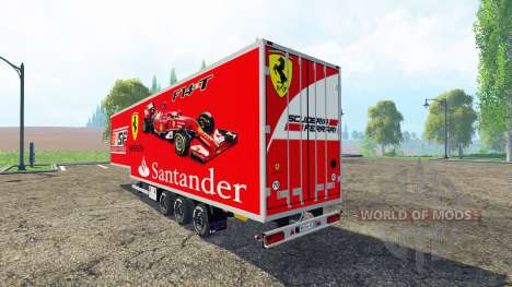 Полуприцеп Scuderia Ferrari для Farming Simulator 2015
