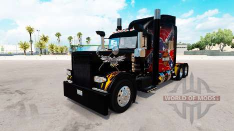 Скин American Legend на тягач Peterbilt 389 для American Truck Simulator