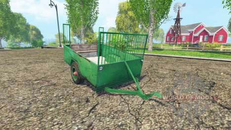 Одноосный прицеп для Farming Simulator 2015
