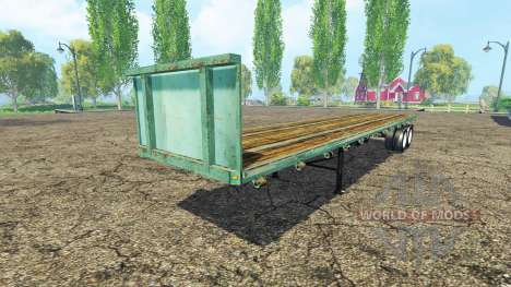 Полуприцеп платформа для Farming Simulator 2015