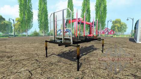 Лесовозная платформа с манипулятором для Farming Simulator 2015