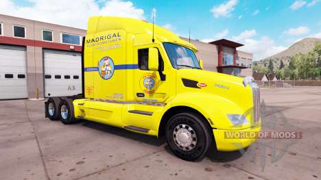 Скин Los Pollos Hermanos на тягач Peterbilt 579 для American Truck Simulator