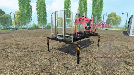 Лесовозная платформа с манипулятором v1.6 для Farming Simulator 2015