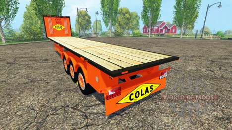 Полуприцеп-платформа Colas для Farming Simulator 2015