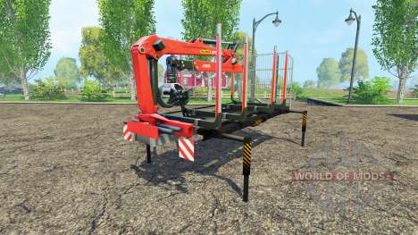 Лесовозная платформа с манипулятором v1.3 для Farming Simulator 2015