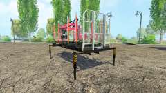 Лесовозная платформа с манипулятором v1.3 для Farming Simulator 2015