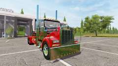 Kenworth W900 reworked для Farming Simulator 2017