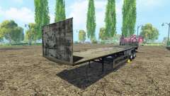 Полуприцеп платформа для Farming Simulator 2015
