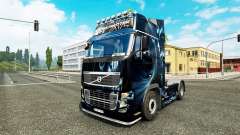 Скин Abstract Effect на тягач Volvo для Euro Truck Simulator 2