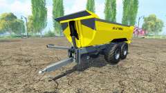 Tipper trailer yellow для Farming Simulator 2015