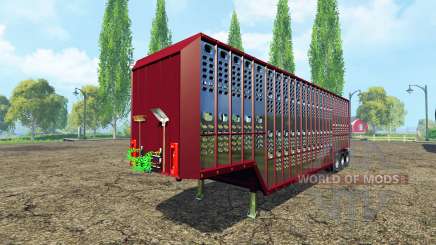 Скотовозный полуприцеп США v2.0 для Farming Simulator 2015