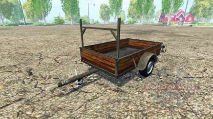 Одноосный прицеп v1.2 для Farming Simulator 2015