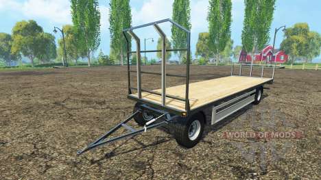 Fliegl bales trailer для Farming Simulator 2015