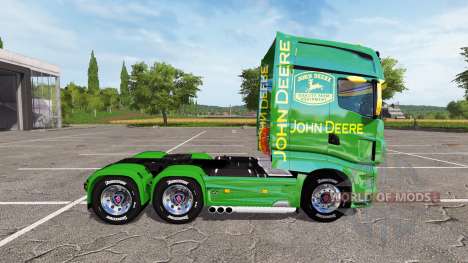 Scania R700 Evo John Deere для Farming Simulator 2017