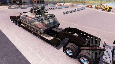 Полуприцепы с военной техникой v1.0.1 для American Truck Simulator