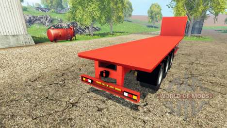 Semi-trailer platform для Farming Simulator 2015