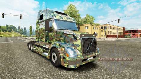 Скин Army на тягач Volvo VNL 670 для Euro Truck Simulator 2