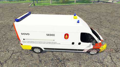 Peugeot Boxer Belgian Bomb Squad для Farming Simulator 2015