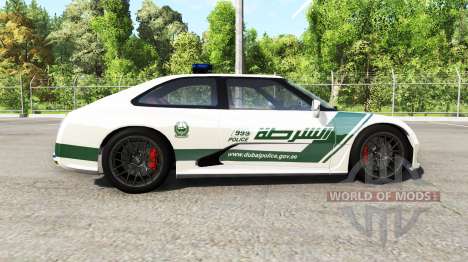 Hirochi SBR4 Dubaian Police для BeamNG Drive