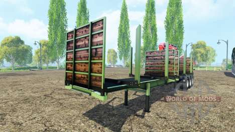 Timber trailer Fliegl для Farming Simulator 2015