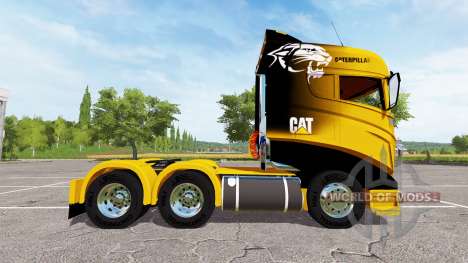 Scania R1000 Caterpillar для Farming Simulator 2017