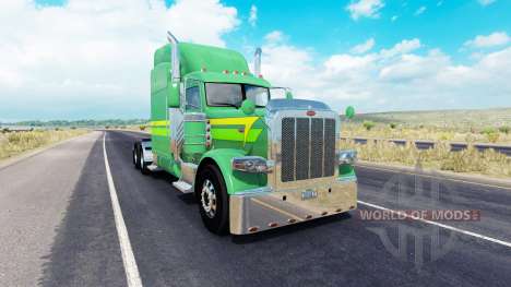 Скин Lines of 3 на тягач Peterbilt 389 для American Truck Simulator