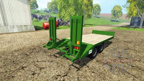 Lowboy trailer Fendt для Farming Simulator 2015