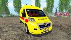 Peugeot Boxer Belgian Ambulance для Farming Simulator 2015