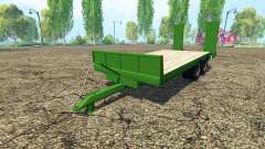 Lowboy trailer Fendt для Farming Simulator 2015